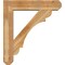 Ekena Millwork Olympic Craftsman Rough Sawn Bracket w/ Offset Brace, Western Red Cedar, 8"W x 36"D x 40"H BKT0806X36X40OLY04RWR - alternate 4